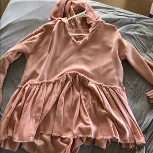 Free People tiered trapeze sweatshirt